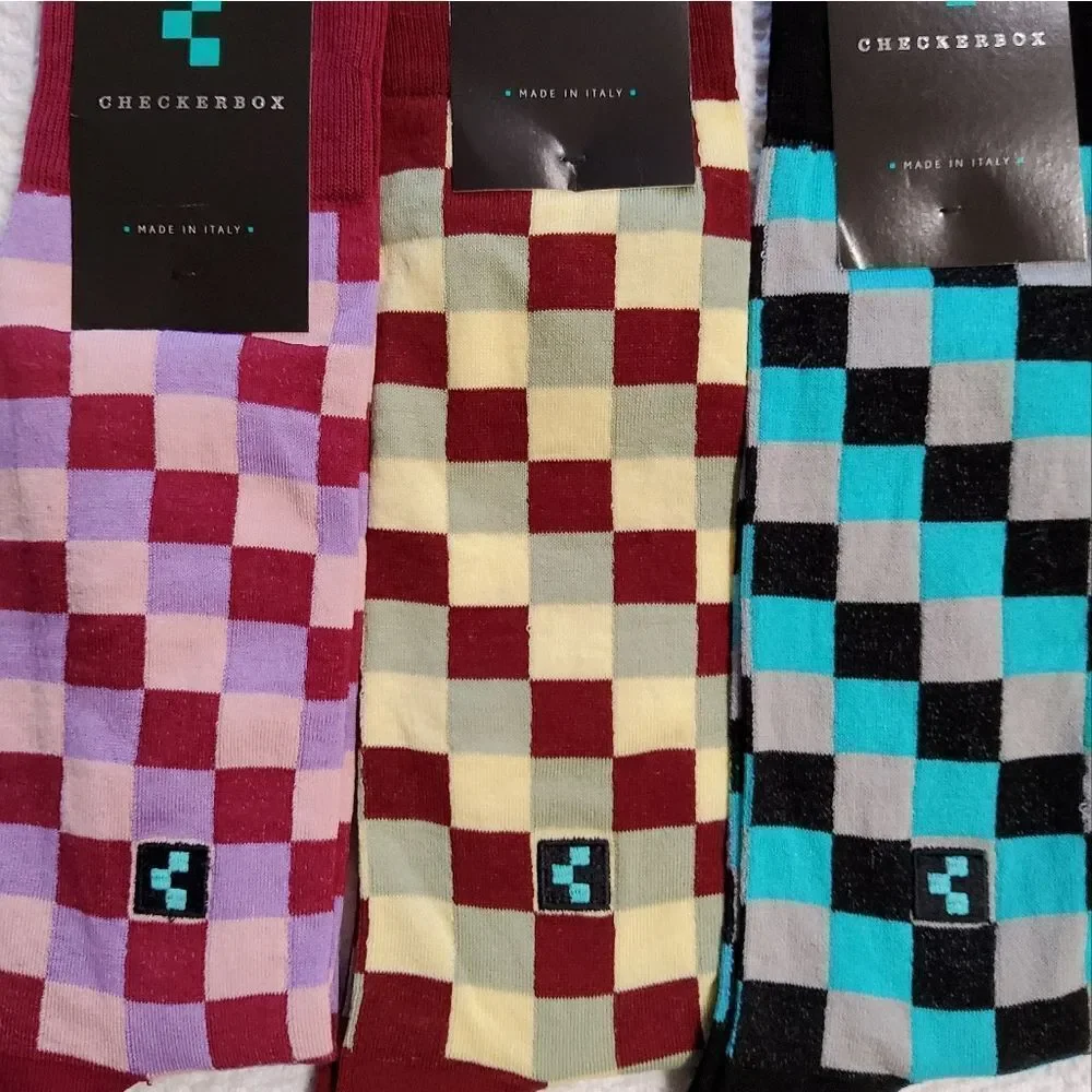 Checkerbox Men's Plaid Lot of 3 Socks Size 10-13